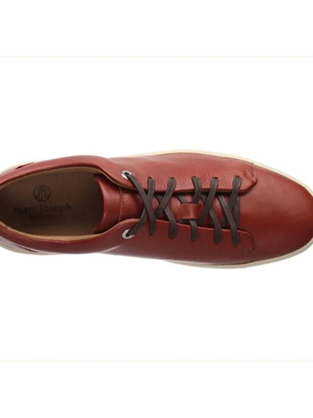 Men's Genuine Leather Union Square Sneaker (Rust Grainy) - Size 9 (US) - New